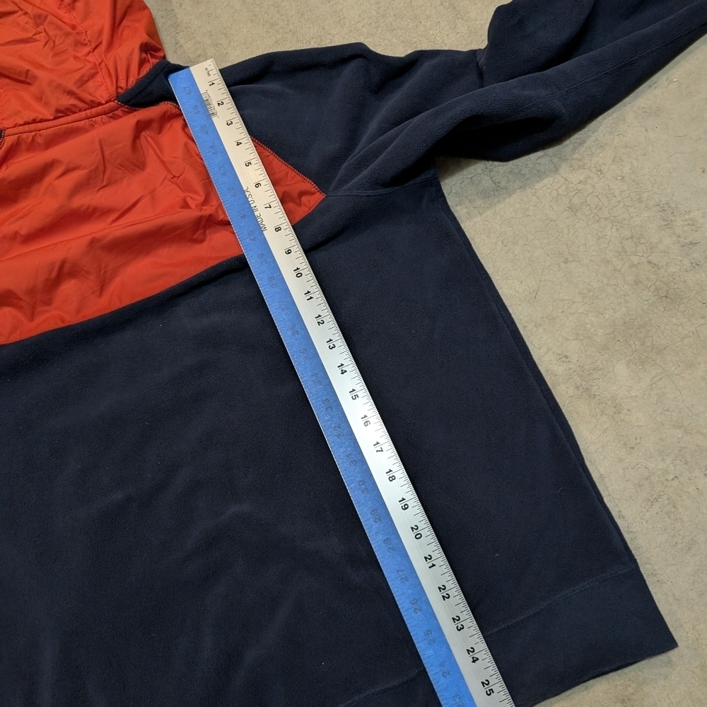 Nike Sportswear Polar Fleece Windrunner Men's L Red Navy Full Zip Hooded - Picture 6 of 7